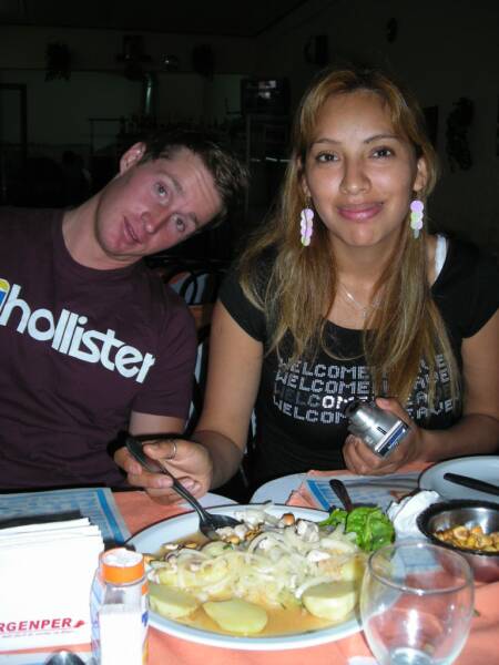 chris and girl from peru